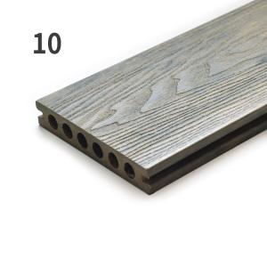 Patios 3D Composite Decking Commercial WPC Hollow Decking Profile