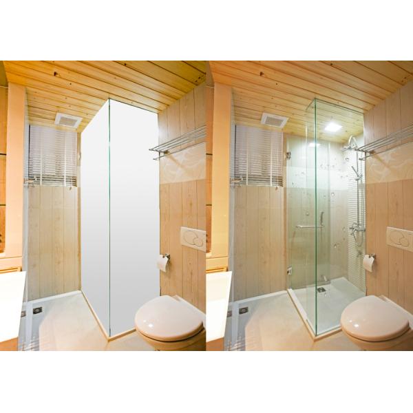 intelligent glass for shower door application