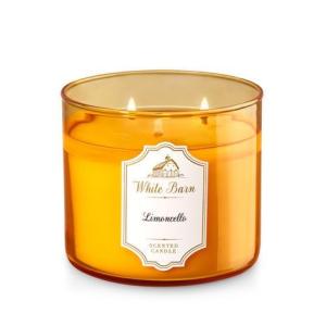 China 3 wicks 100% soy wax scented & printed orange glass candle packed into gift box on sale