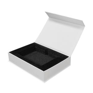 Book Shape Magnetic Paper Gift Box with Foam Insert Luxury Rigid Cardboard Photo