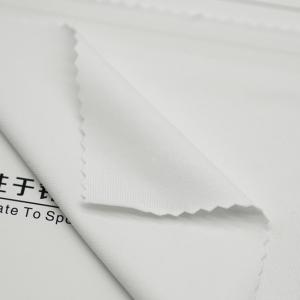 Undershirt Cloth Recycled Polyester Spandex Fabric 0.47mm Woven 160GSM