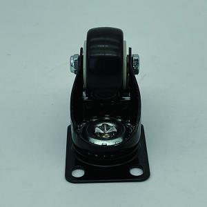 40MM Swivel Plate Caster Wheels Polyurethane Non Marking Locking Stem