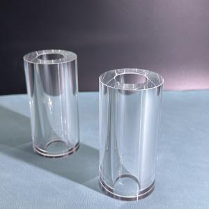 150mm length Sapphire Tube Wear Resistance Customized Design And Shape