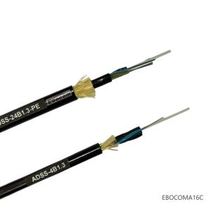 Cheap ADSS Cable Single Mode SM G652D Double jacket PE/AT 4 to 144 core Span 100 to 1000 Outdoor Aerial Fiber Optic Cable ADSS for sale