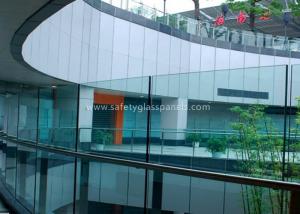 China Window Laminated Safety Glass , 10mm Clear Tempered Glass Panel for Office on sale