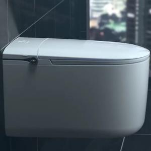 China Bathroom Ceramic Electric Smart Toilet with S Trap Drainage Remote AI Touchless Flush Sensor on sale