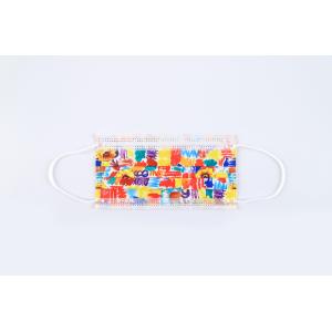 Printed vivid colors disposable face mask high quality disposable face mask