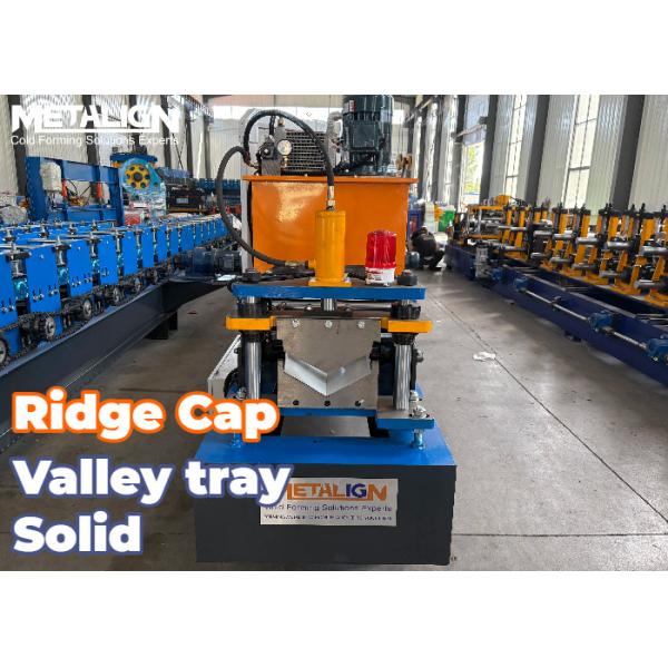 Quality Advanced Effective Ridge Cap Roll Forming Machine With Safety-Fold Profile Design wholesale