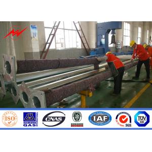 Waterproof Hot Dip Galvanization 9m Solar Light Poles for Highway Lighting