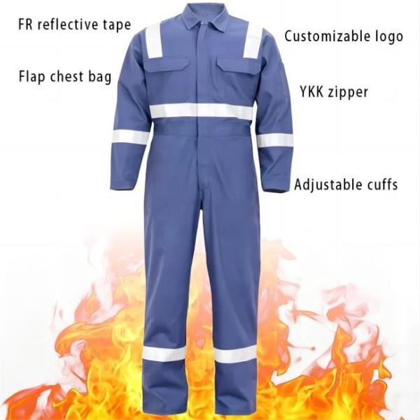 ARC Flash 330gsm Safety Coverall Suit Industrial Workwear And Safety Frame Retardant
