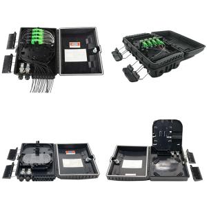 Fiber Optic Equipment Kit FTTH Box 16 Core Fiber Optic Distribution ABS Black