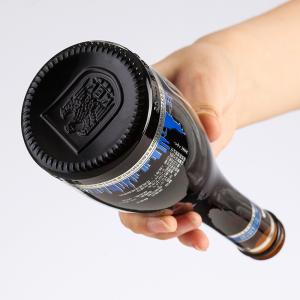 250ml 330ml 500ml 1L Empty Glass Beer Bottles Custom Amber Brown Blue with Crown