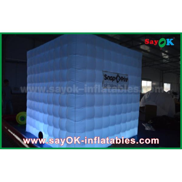 Inflatable Party Tent Portable Inflatable Led Cube Photo Booth Props Fire-Resisitant