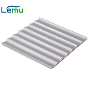 Waterproof 3D Wave WPC Wall Paneling in 150mm Width for Environmental Protection