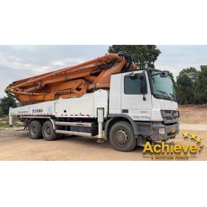 China 49X-6RZ Used ZOOMLION Beton Pumping Car 49 Meter BENZ Chassis on sale