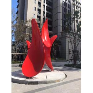 China ODM Decorative Stainless Steel Abstract Sculpture Painted Metal Sculpture on sale