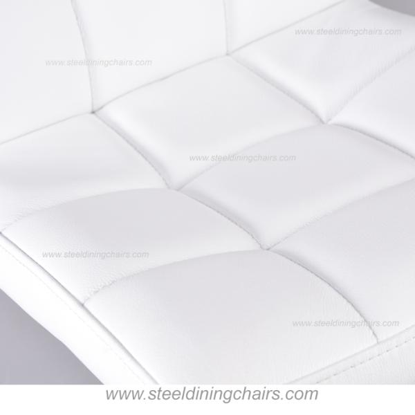 Adjustable 38CM 103CM Black Leather Swivel Bar Stools With Arms