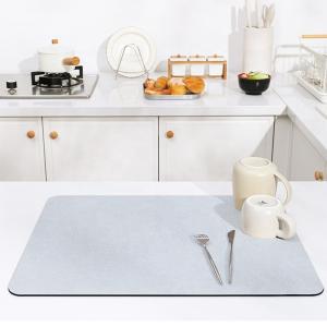 China Reusable Heat Resistant Kitchen Dish Drying Mat for Table Decoration Accessories on sale