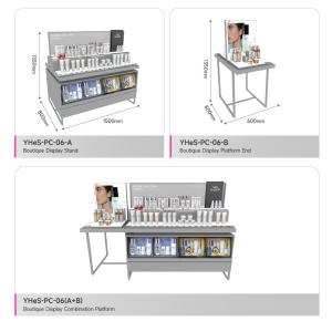 Wash And Protect Cabinet Multi-functional Beauty Store Display Rack for Skincare