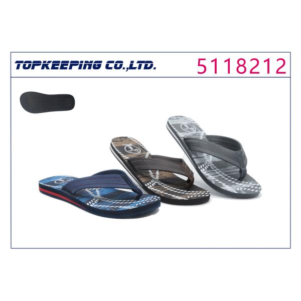 Quality Stylish Men Rubber Slipper EVA Thin Sole Flip Flop wholesale