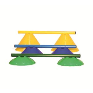 Tourtop Floral Custom Logo PE Agility Soccer Cones And Holder For Training Flat