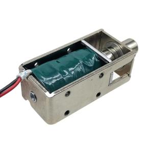 1054-4b DC 12/24 Volt Normally Closed Mini Push Pull Solenoid Lock for Cabinet