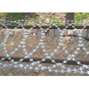 0.5mm Blade Flat Razor Wire Fence Hot Dipped Galvanized high security level