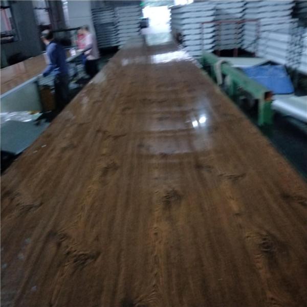 Quality 50mm wood grain steel sheet eps sandwich panel boards with 12kg for prefab house wholesale