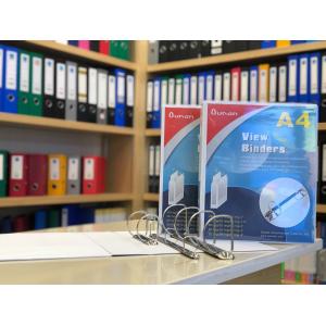 2.5mm Thickness White File Folder Durable Hinge ONE Touch Easy Open 3 Ring