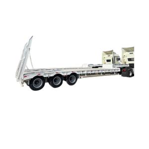 137500 to 26000*2500to2550 height Van-type Flatbed Lowbed Semi Trailer with Best