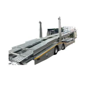 8 Tire Hydraulic Loading 2 Floors Car Carrier Trailer for Semi Trailer