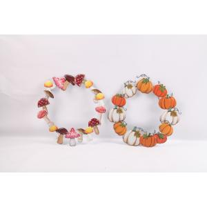 China Metal Fall wall hanging Harvest Festival Ornaments For Thanksgiving Decoration mushroom decor on sale