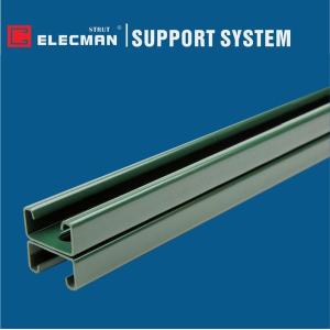 Cheap ELECMAN Back To Back Strut Channel Systems Green Power Coated for sale