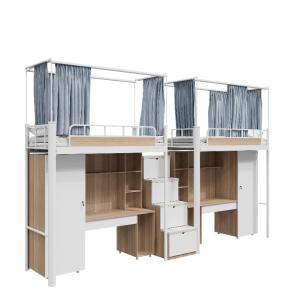 Support customization Apartment Bed With Non-Slip Silent Storage Ladder And