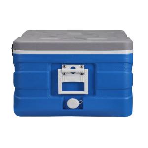 Heavy Duty Blue Rotomolded Cooler Box Food Cold Storage With 3 Large Reusable
