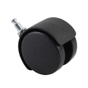 China White / Black Certified Furniture Caster Wheel Plastic With Nylon Wheels on sale