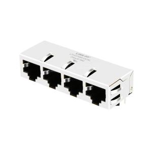 LPJGF46813CNL 10/100/1000 Base-T Tab Down Without LED 1x4 Port RJ45 Female