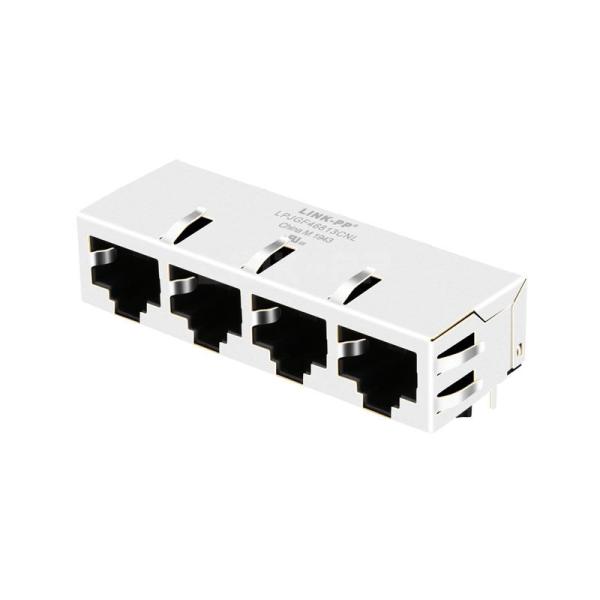 LPJGF46813CNL 10/100/1000 Base-T Tab Down Without LED 1x4 Port RJ45 Female