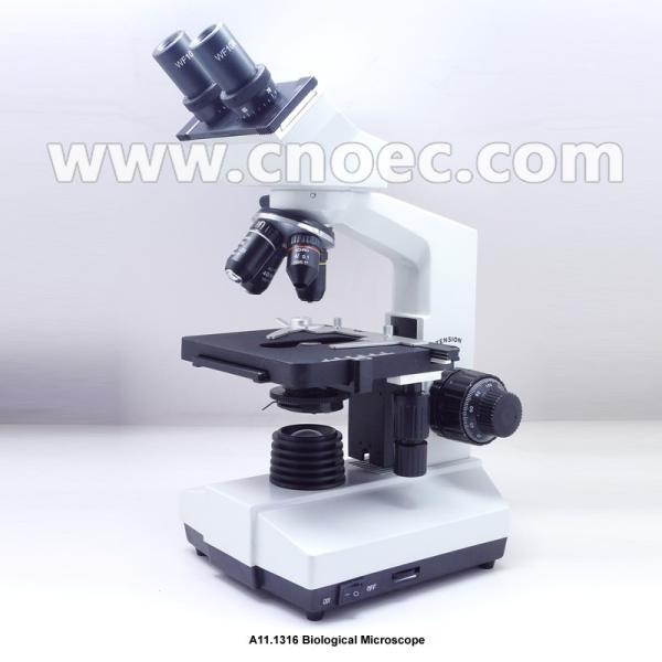 WF10X Double Layers Mechanical Stage Biological Microscope A11.1316 With LED