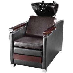 Custom Royal Backwash Shampoo Unit Solid Wood Armrest With Arm To Arm