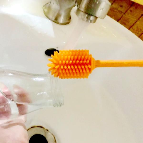 Quality Custom Silicone Kitchen Brush Washing Tool Print Customized Logo No Bacteria wholesale