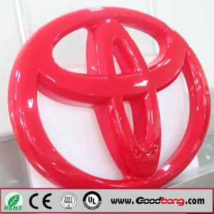 High quality vacuum forming acrylic backlit 3D  toyota car logo sign