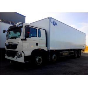 High Strength Frozen Foods RHD 8×4 Refrigerated Trucks And Vans 40 Ton Low Noise