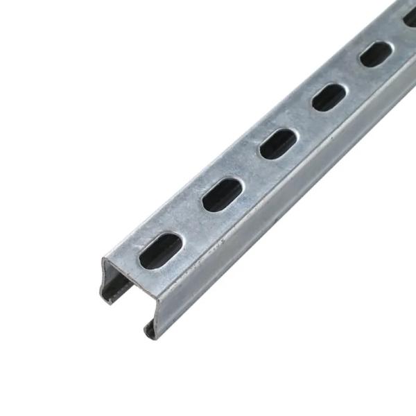 80-300mm Height Slotted Steel C Channel For Durable Construction 20mm Curl Width Excellent Corrosion Resistance