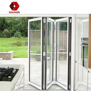 China Bi Fold Aluminium Folding Door Waterproof Glass Option Customized on sale