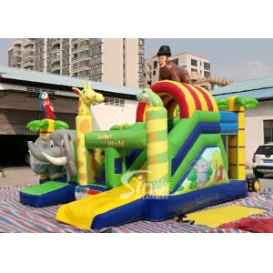Safari World Jungle Elephant Inflatable Bouncy Castle For Kids Outdoor N Indoor