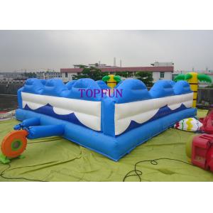 OEM PVC Tarpaulin 5 x 5 m Inflatable Bounce House With Tree Column