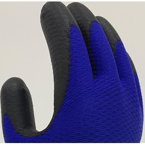 Black Silicone Free Grease Resistant PAFA Honeycomb Grip Foam Nitrile Gloves