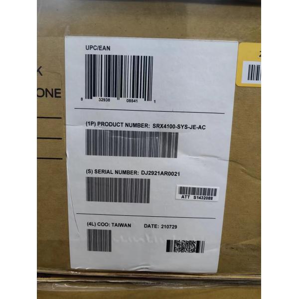 Stock Juniper SRX4100-SYS-JE-AC Services Gateway Full-Duplex and Half-Duplex 10/100/1000Mbps Transmission Rate