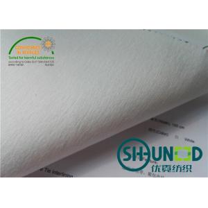 Polyester Tie Interlining Fabric Soft Hand Feeling With OEKO-TEX Standard 100